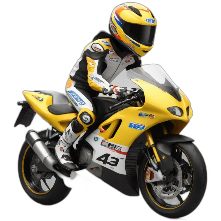 Moto carreras #33 emoji