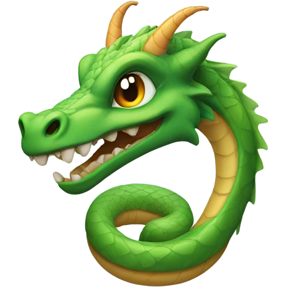Dragon with a snake on its head emoji