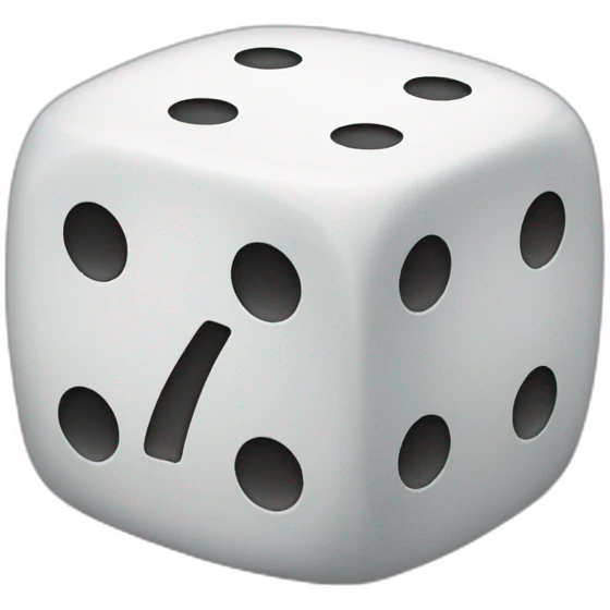 1 on dice emoji