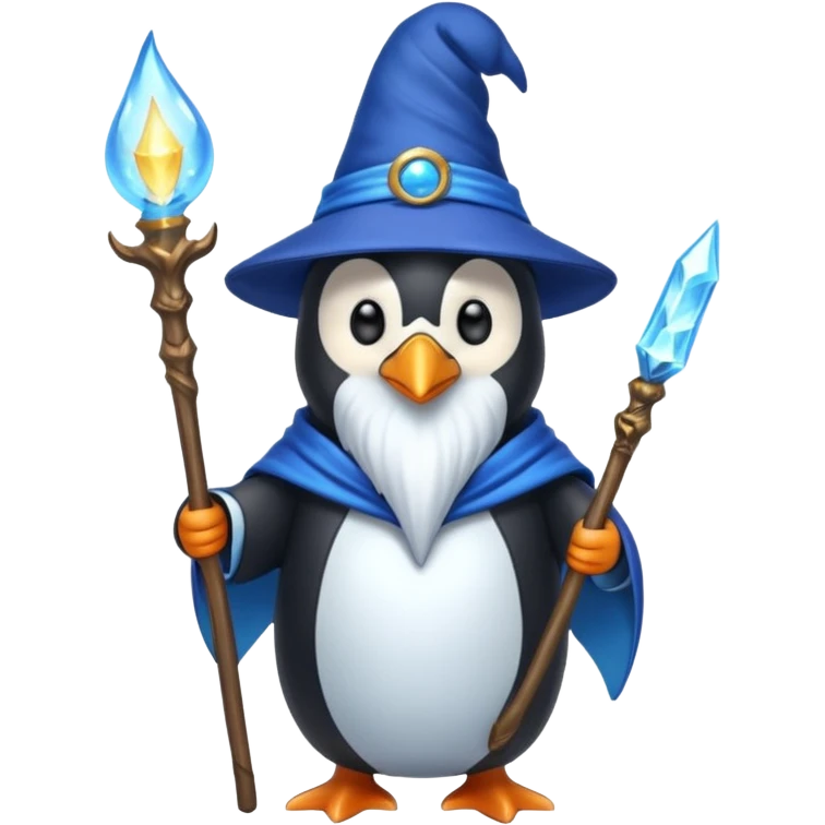 Penguin Wizard emoji