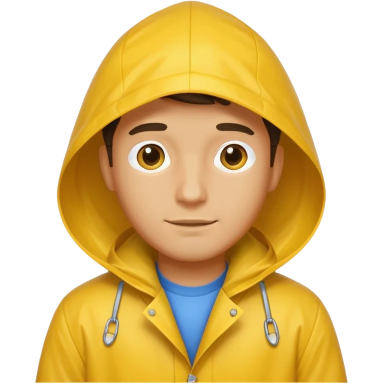 fotographer man with rain coat emoji