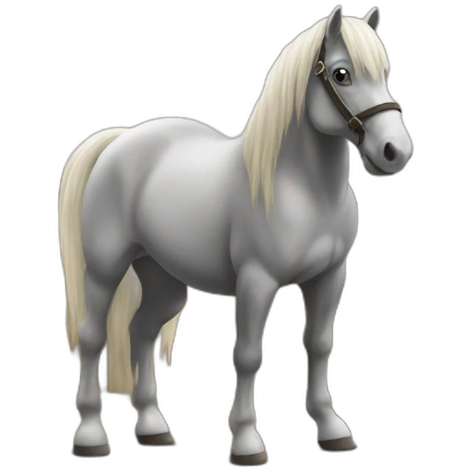 Cheval Alzen au craint laver emoji