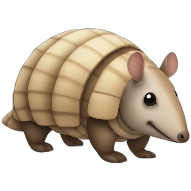 Cute Armadillo with a question mark over its head emoji