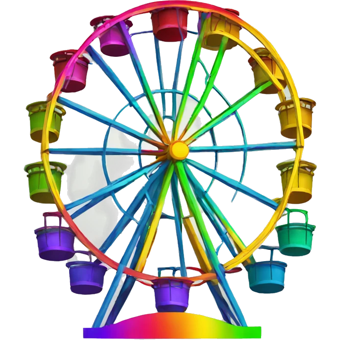 rainbow ferris wheel emoji