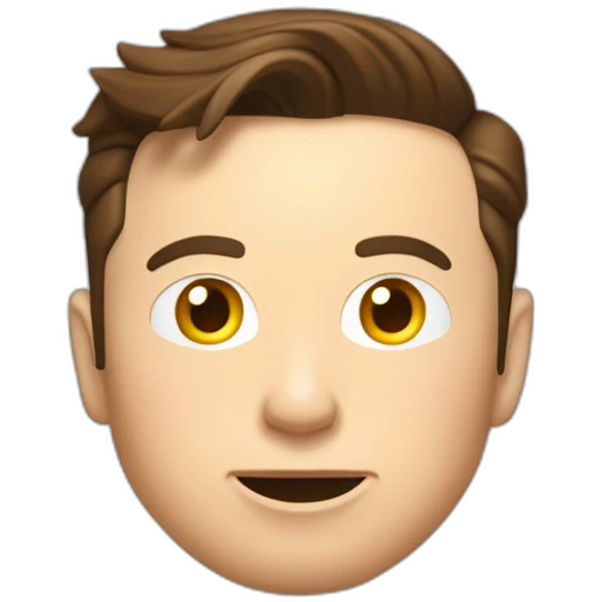 Elon Musk qui mange une tsla emoji