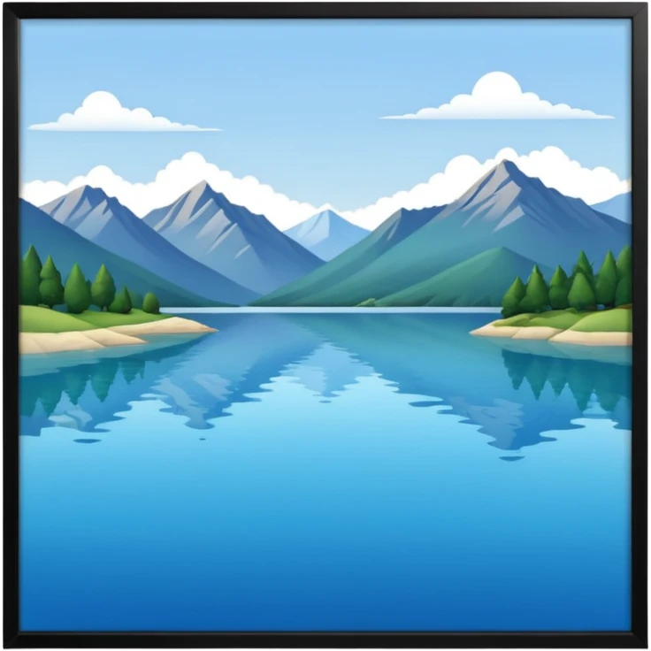 lake landscape emoji