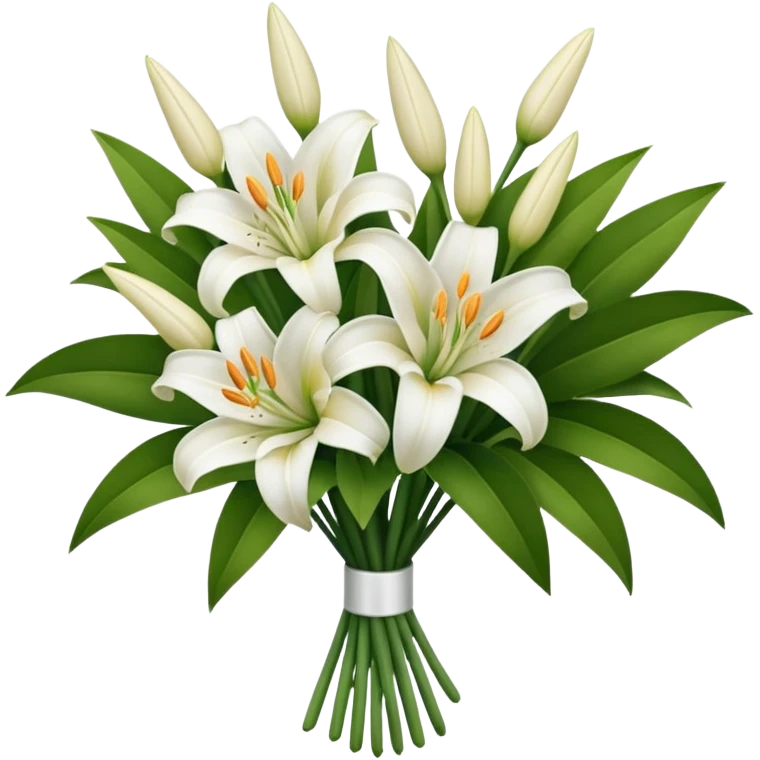 Big white bouquet of Lillie’s  emoji