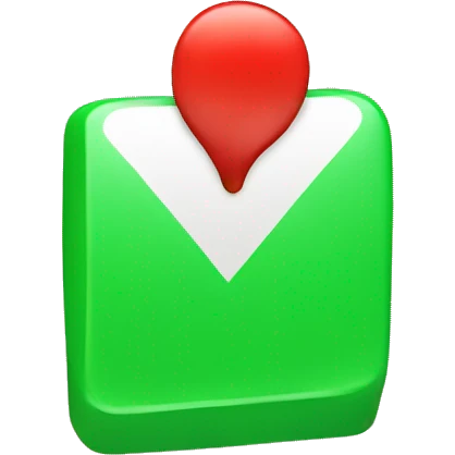 3D green check mark emoji