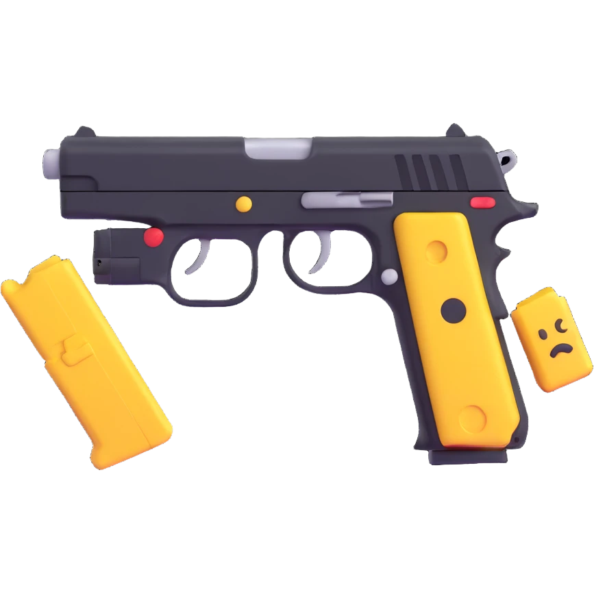 dual pistols 3D emoji style emoji