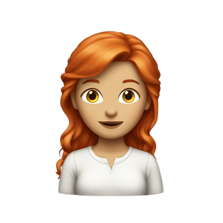 Redhead girl emoji