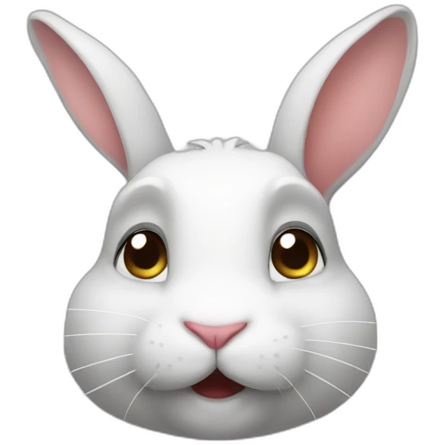 Rabbit side eye emoji
