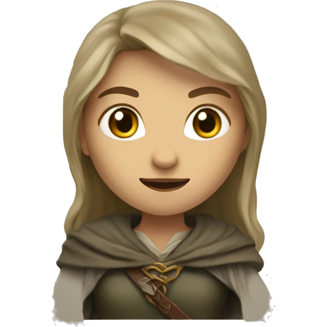 female character in Lord of the rings style emoji