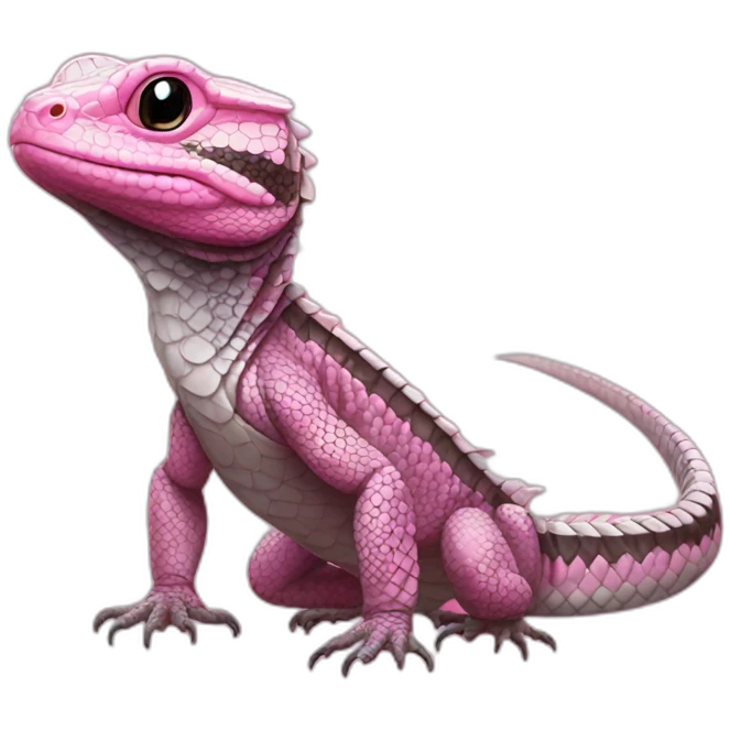 tegu lizard pink emoji