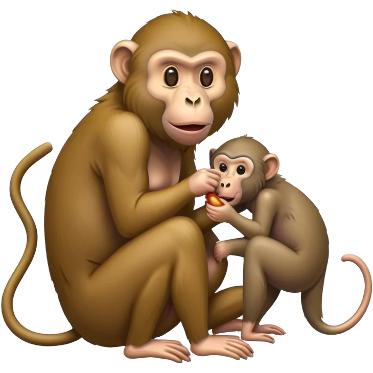monkey eating a baboon emoji