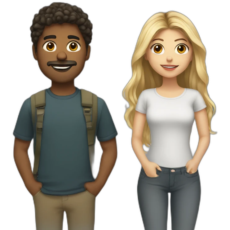 Nathan et louane emoji