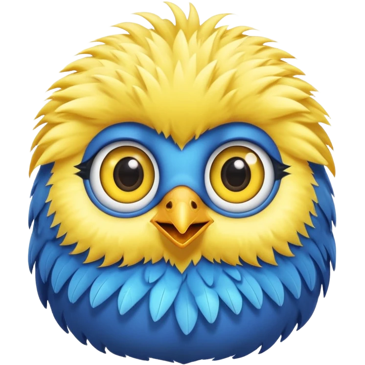 A cute bird used as an app icon emoji