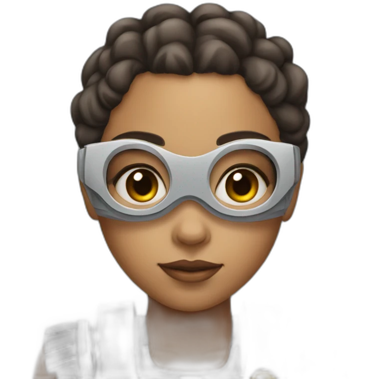 mixed girl with robot arma emoji