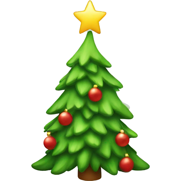 Cute Christmas tree  emoji