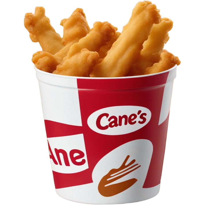 raising canes box combo with soda emoji