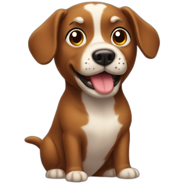 Poop dog emoji