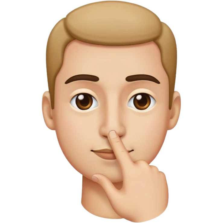 thumb to nose  emoji