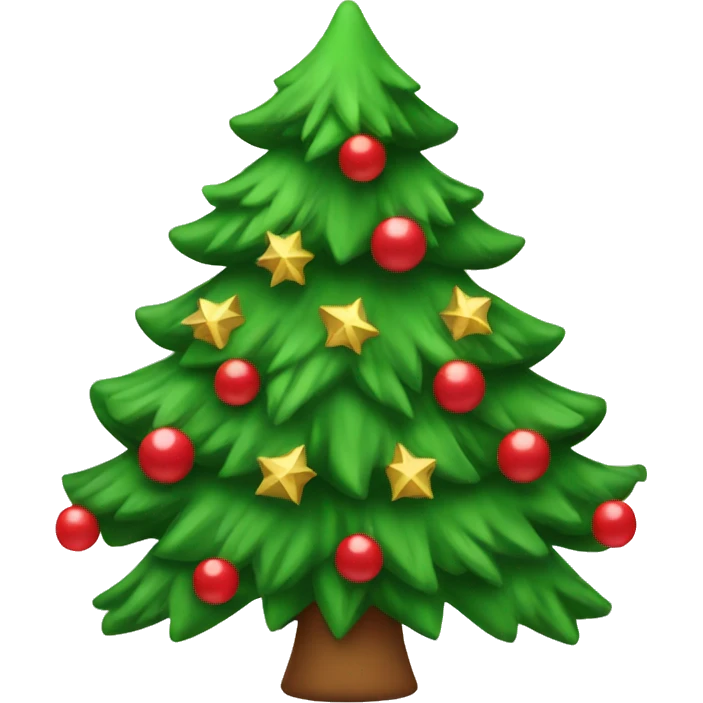 Christmas tree with bows emoji