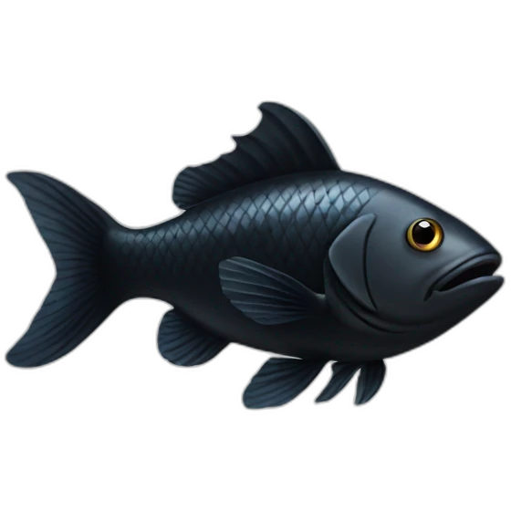 Black fish emoji