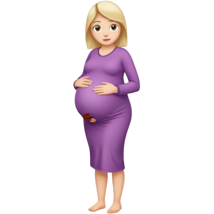 naked pregnant woman full body emoji