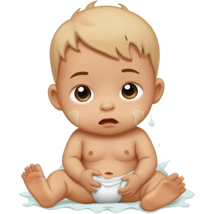 Baby pooping emoji