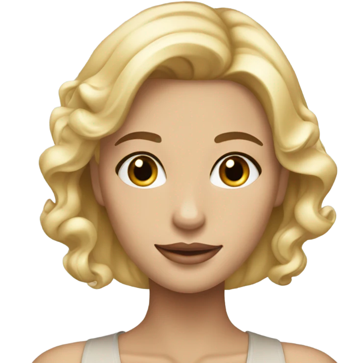 Beautiful blonde classy girl emoji