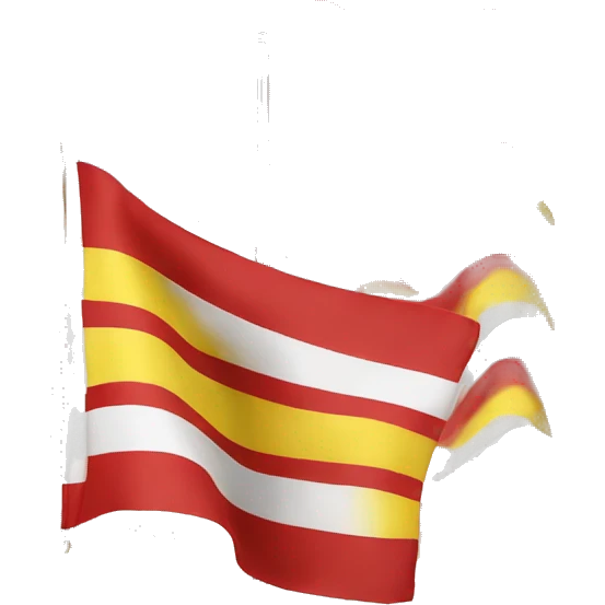 flag white red yellow emoji
