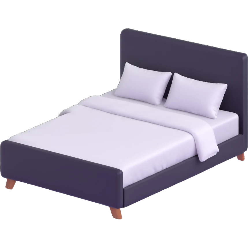 comfortable bed emoji