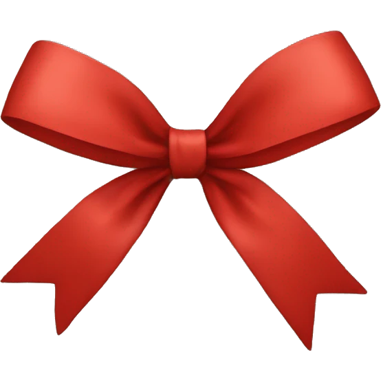 Red bow emoji