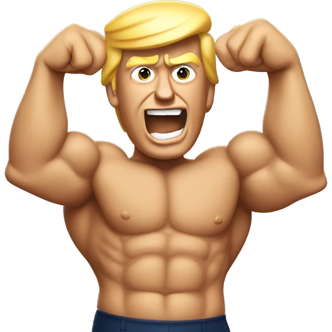 Donald Trump Flexing His Muscles emoji