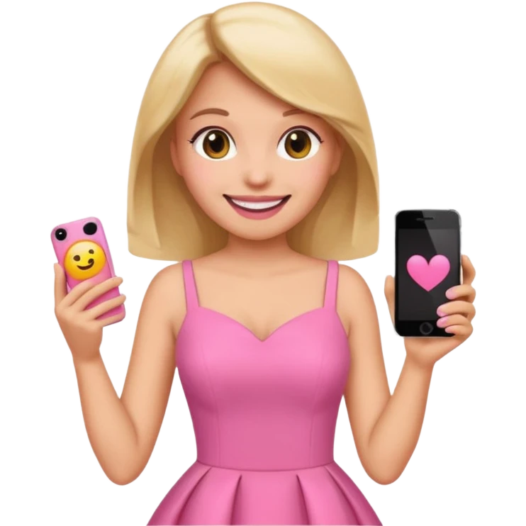 woman Social, diplomatic, stylish — the ultimate people-pleaser. in pink dress 
more dinamic emoji  emoji