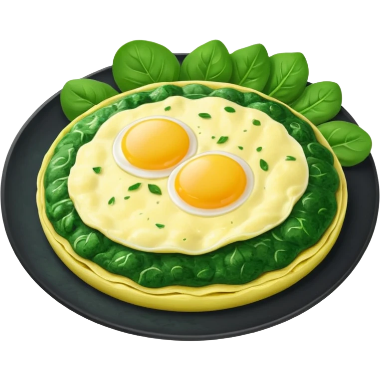 Green Spinach Omelet emoji