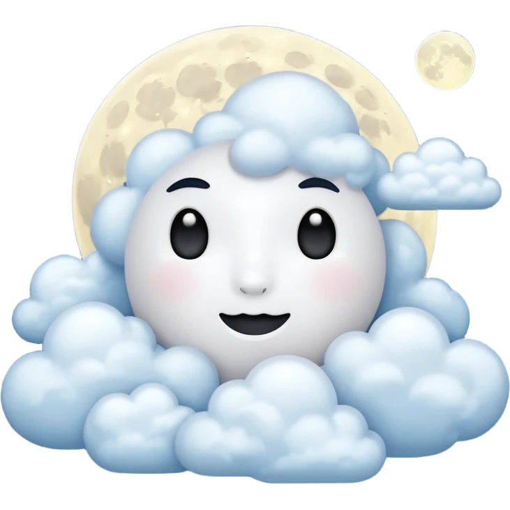 moon with clouds emoji