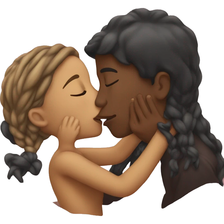 Kiss in hot emoji
