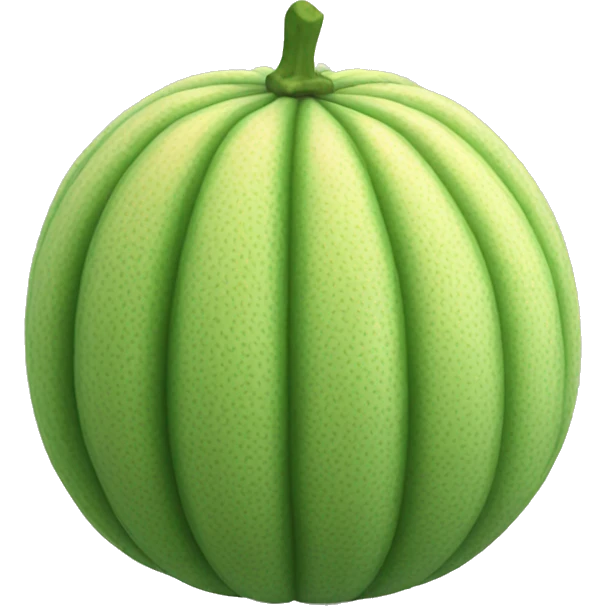 3D muskmelon  emoji
