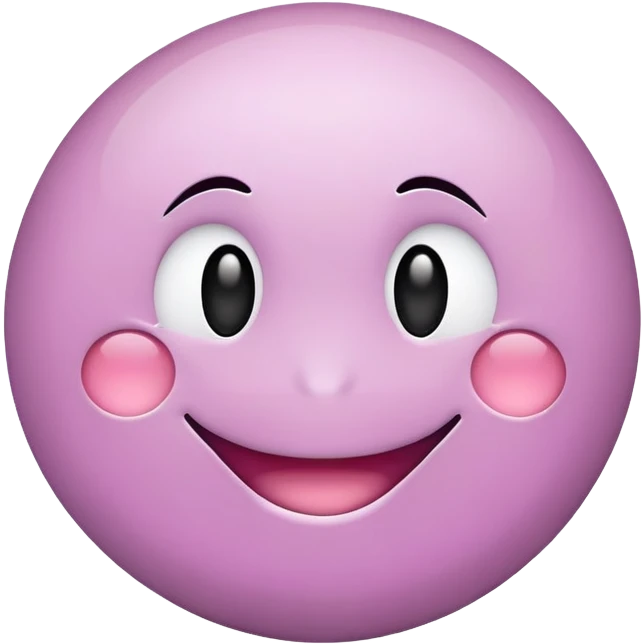 cute mauve smiley face emoji