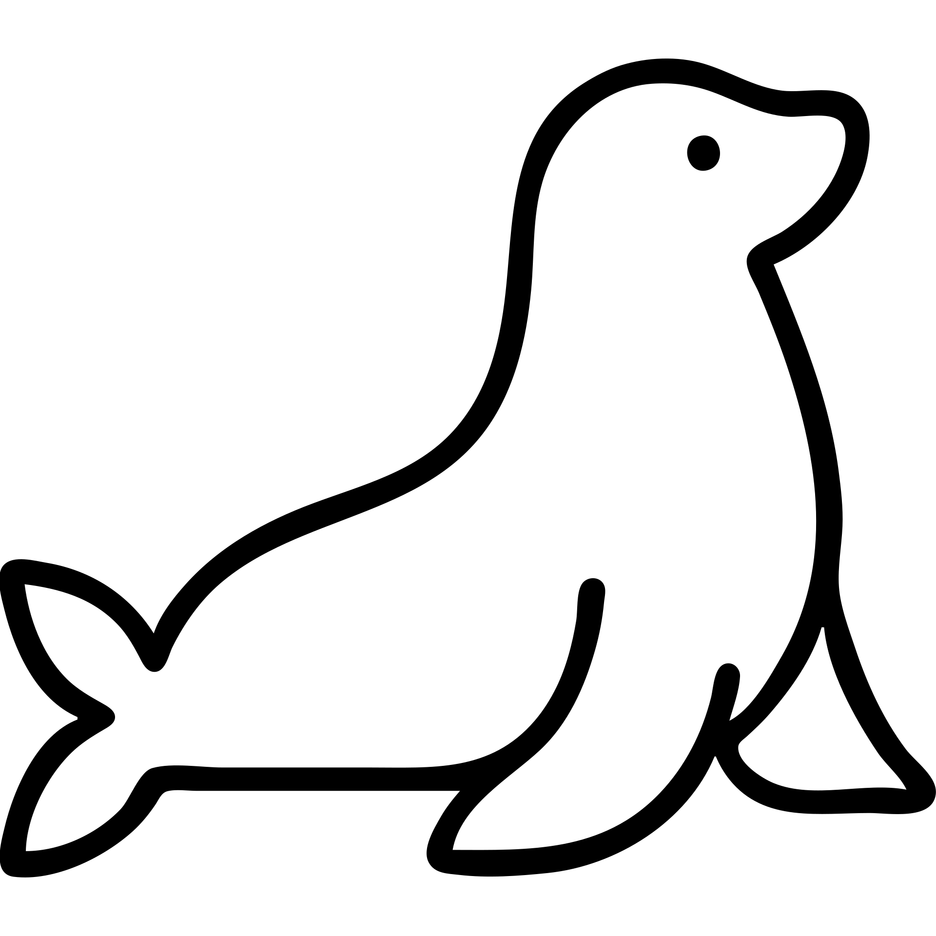 outlined seal icon emoji