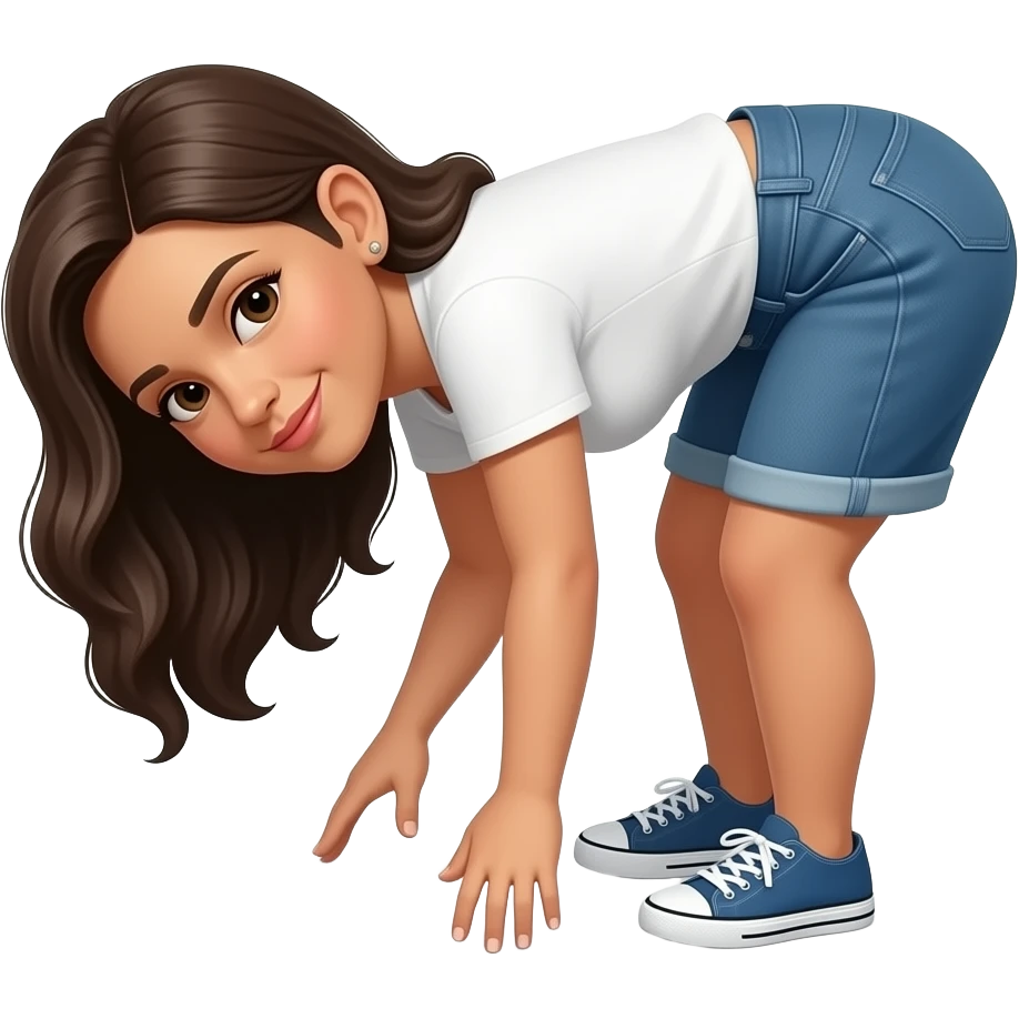 latina bending over emoji