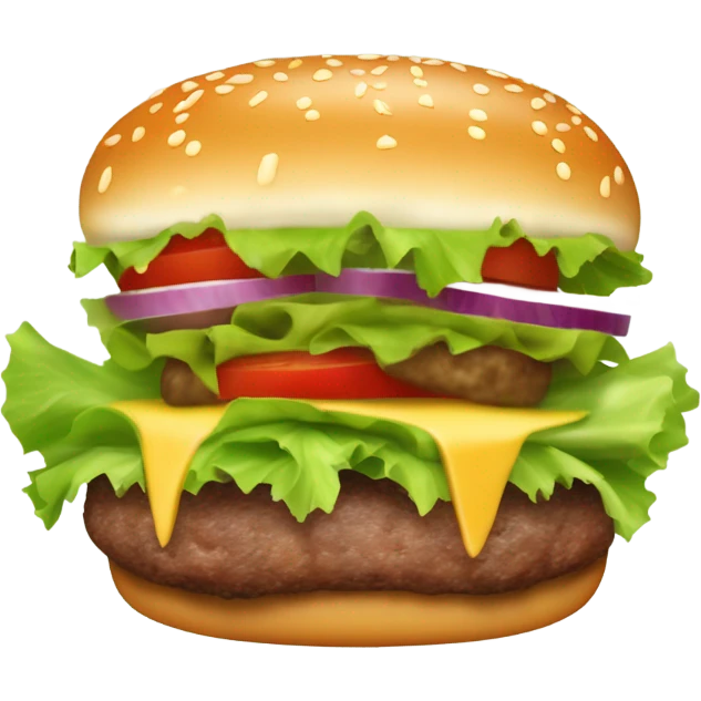 Hamburger with lettuce buns emoji