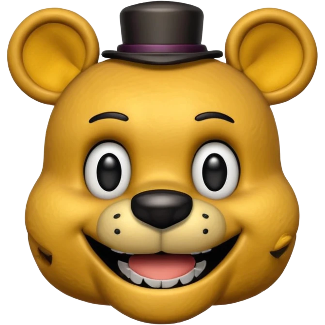 The head of Fredbear of five nights at Freddy emoji