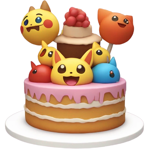 Pokemon cake emoji