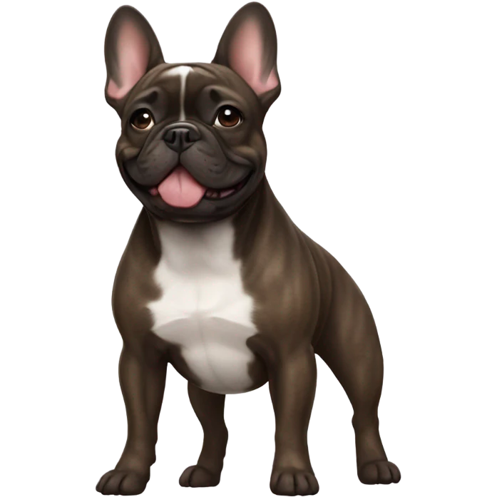 brindle french bulldog emoji