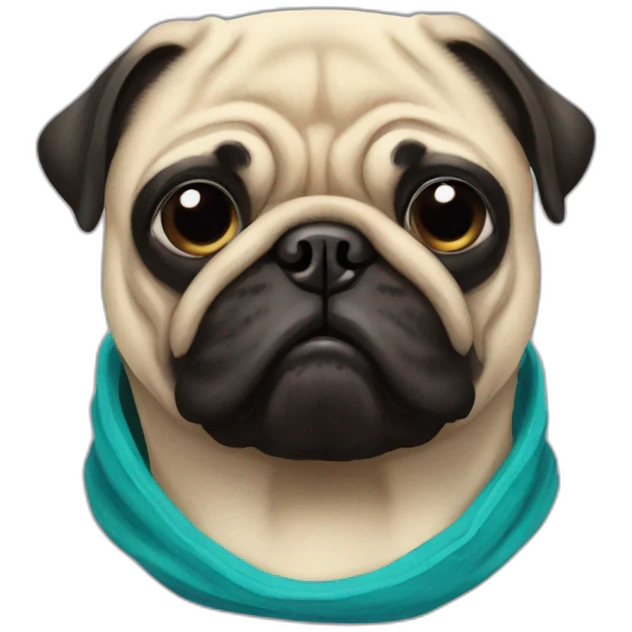 Lucha libre pug emoji