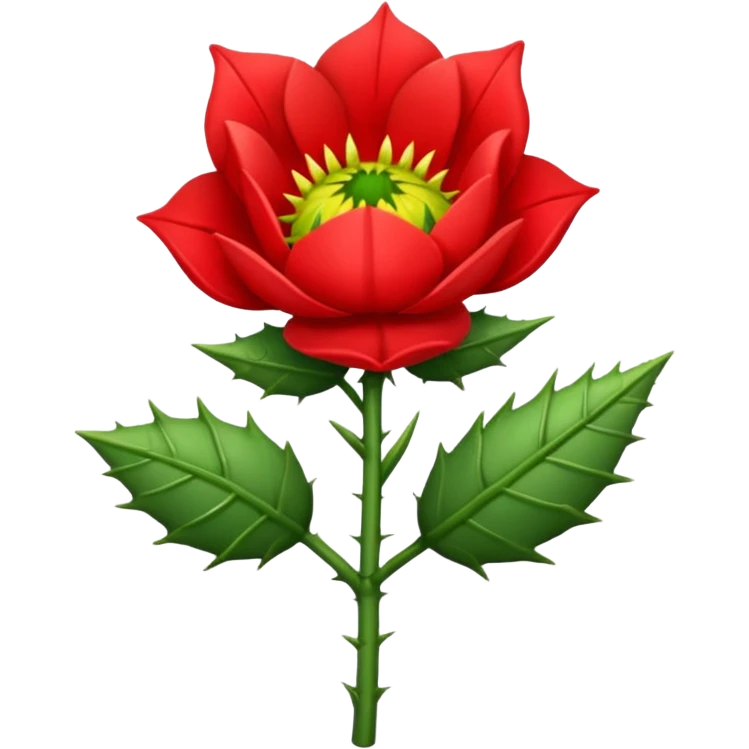 a mean flower with a personality  emoji