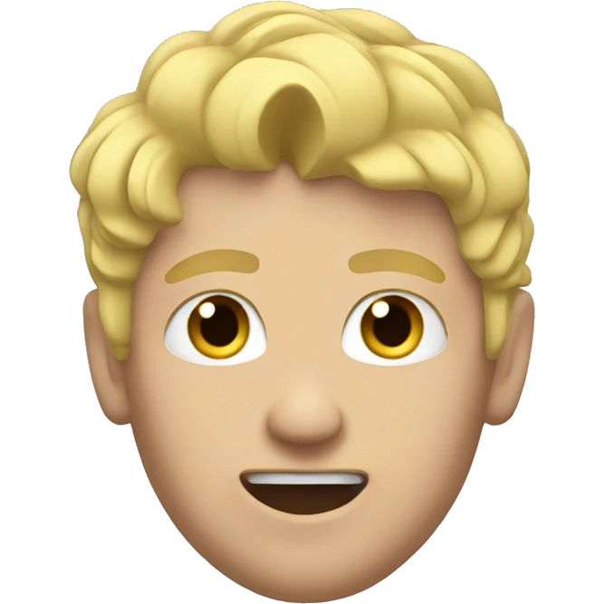Blonde guy wrestling emoji