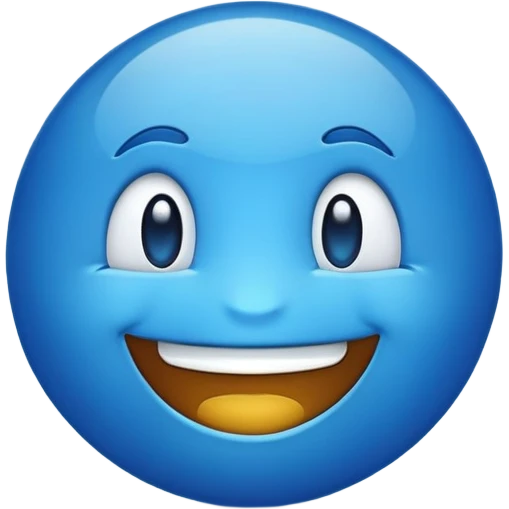 Blue emoji emoji